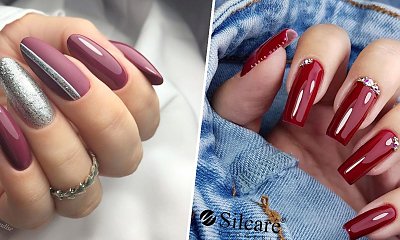 #maroonnails - paznokcie w kolorze bordowym. To idealny kolor na jesień/zimę 2022! Zobacz najlepsze stylizacje!