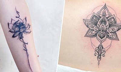 #lotusflowertattoo - tatuaż kwiatu lotosu. Piękny, niepowtarzalny i kobiecy. Zobacz najlepsze stylizacje!