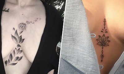 Tatuaże między piersiami - zobacz piękne projekty w najbardziej kobiecym miejscu!