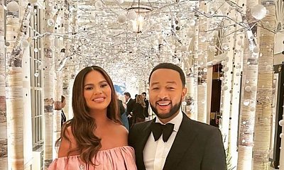 Ciężarna Chrissy Teigen i John Legend na kolacji w Białym Domu. Jej kreacja zachwyca!