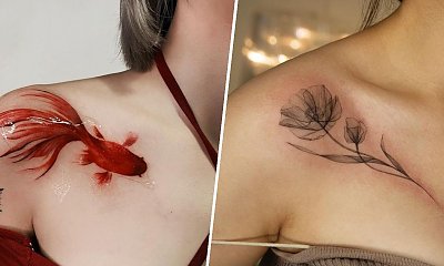 Tatuaż na obojczyku - to jedno z najbardziej sensualnych miejsc! Zobacz 15 ciekawych projektów!