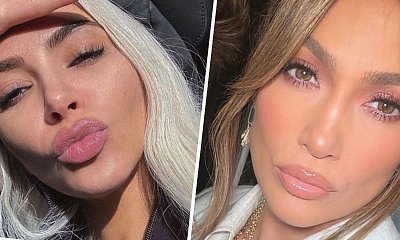Bliźniaczki? Jennifer Lopez i Kim Kardashian na najnowszym selfie są jak siostry! "Ten sam chirurg plastyczny?"
