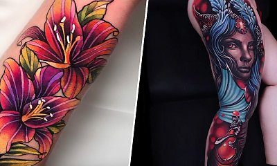 Kolorowe tatuaże. Zobacz te niesamowite projekty!