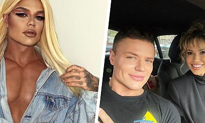 Przyjaciel Dody w szpilkach, lateksie i bez koszulki. Pręży się przy lustrze i chwali mięśniami!