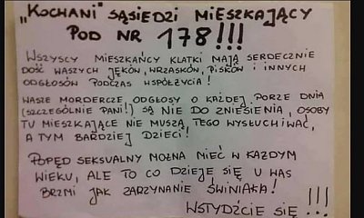 Kartki, które ludzie zostawiają sąsiadom! Prośby o cichsze dowody miłości to dopiero początek! [MEMY]