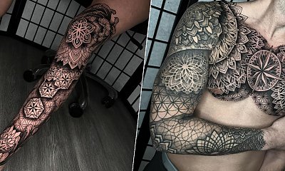 Tatuaż mandala - nie tylko pięknie wygląda, ale i pomaga w życiu! Zobacz najpiękniejsze projekty!