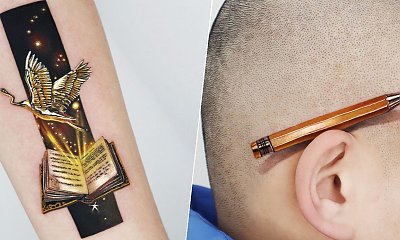 Te złote tatuaże wyglądają jak żywe! Zobacz galerię 15 pięknych projektów!