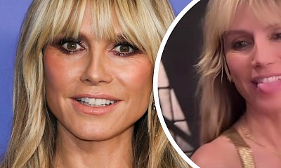 Heidi Klum dziarsko pląsa, sukienka ledwo zasłaniająca... Ona serio nie ma litości!
