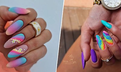 Kolorowe paznokcie - ciekawe, piękne i warte inspiracji. Oto 15 wspaniałych stylizacji!