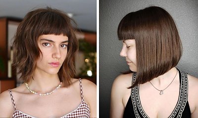 Grzywka blunt bangs — z jakimi fryzurami ją łączyć? Zobacz modne przykłady