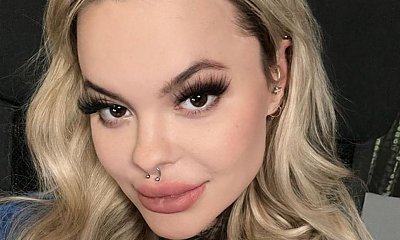 Monika Miller zapozowała topless. Ktoś pisze: "Robi sobie krzywdę pompowaniem ust, kolczykami i tatuażami"