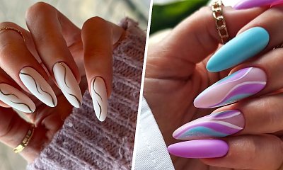 #swirlnails - paznokcie z "wijącym się" wzorem. To gorący trend na 2023 rok! Oto 15 najlepszych stylizacji!