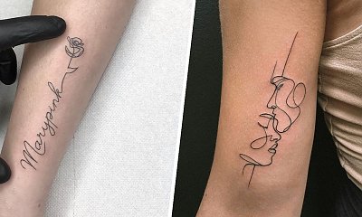 Tatuaż jednej linii - piękny i delikatny. To idealny wybór dla minimalistek!