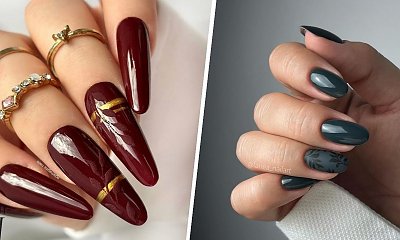 #darknails - ciemne paznokcie. Oto 15 pięknych przykładów na jesień 2023!