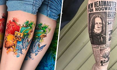 Tatuaże inspirowane "Harrym Potterem". Piękna pamiątka, wyjątkowej serii!