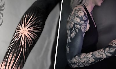 #blackouttattoo - ta odważna metoda tatuaży jest hitem 2023 roku! Oto najpiękniejsze przykłady!