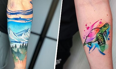 Tatuaże akwarelowe - to najpiękniejsza i najbardziej kolorowa technika tatuowania!
