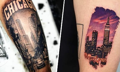 #citytattoo - tatuaż panoramy miasta. Piękne malunki, zapierające dech w piersiach!
