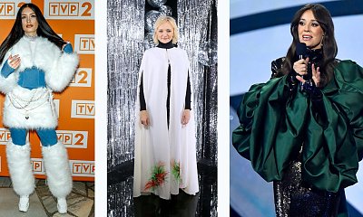 10 nietrafionych stylizacji gwiazd na sylwestrze TVP i Polsat. Źle dobrane sukienki, przekombinowane outfity...