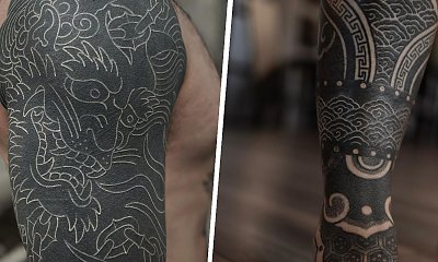 Tatuaże blackout - stały się fenomenem i mocnym trendem 2024 roku! Na czym polegają?