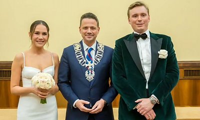 Wypłynęły nowe zdjęcia ze ślubu Olgi Bołądź! Rafał Trzaskowski udzielił im porad małżeńskich