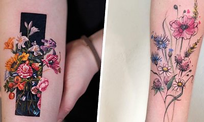 #flowertattoo - tatuaż kwiatowy. Oto 15 wspaniałych inspiracji dla kobiet