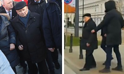 Jarosław Kaczyński chciał przejść na czerwonym świetle! Internauci odpowiadają memami