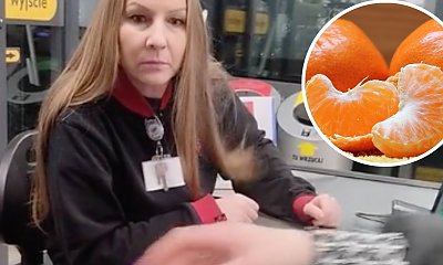Klientka przyniosła do kasy obrane mandarynki. Reakcja ekspedientki bezcenna! [wideo]