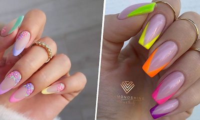 Paznokcie kolorowy french. Idealny manicure na wiosnę - oto najlepsze propozycje 2024 roku