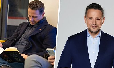 Rafał Trzaskowski z książką w metrze przed wyborami. Internauci komentują memami!