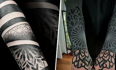 Tatuaż black out - metoda tatuowania dla odważnych i zdecydowanych. Oto najlepsze projekty!