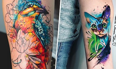 Tatuaż akwarelą malowany. Oto 15 wspaniałych inspiracji!