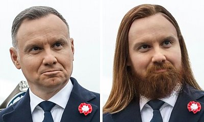 Twardy Andrzej w długich włosach, z brodą, bez włosów, w czarnym long bobie i znacznie więcej ciekawych opcji [symulacja]