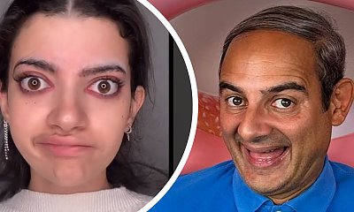 Sobowtór Jasia Fasoli i jego córka robią furorę w sieci. Fabiola Baglieri w makijażu zamienia się w piękność