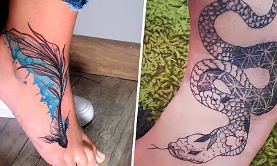 #foottattoo - tatuaż na stopie. Prezentujemy najlepsze propozycje