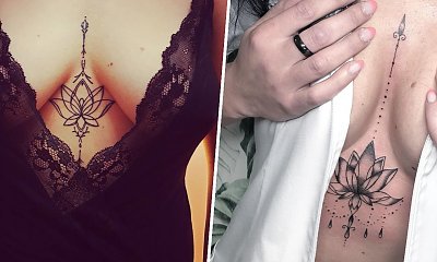 Tatuaż między piersiami - to jedno z najbardziej kobiecych miejsc na tatuaż. Oto wspaniałe pomysły