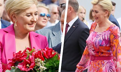 5 najlepszych kreacji Agaty od Andrzeja. Lady ma styl, a w różu wygląda najpiękniej