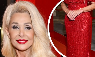 Aldona Orman wyglądała jak gwiazda Hollywood na ramówce TVP. 55-latka postawiła na czerwony total look