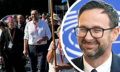 Daniel Obajtek poszedł na pielgrzymkę. "W takich butach to ty, Danielku, daleko nie zajdziesz"