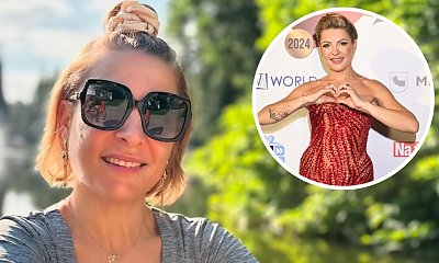 Magda Narożna w samym body z frędzlami. Nogi to ona ma do nieba