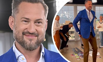 Marcin Prokop rozerwał spodnie na wizji. Krępująca wpadka w "DD TVN" [wideo]