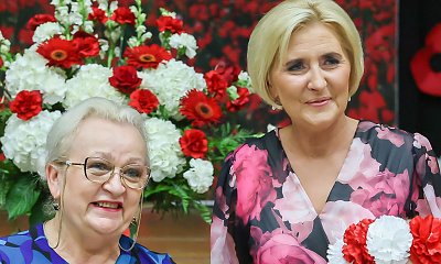 Agata w kwiecistej kiecce spotkała się z uczniami w Ameryce