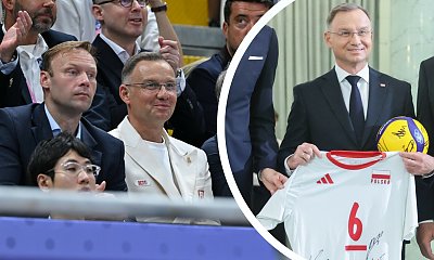Dumny Andrzej dostał autograf od medalistów. Cieszył się jak dziecko