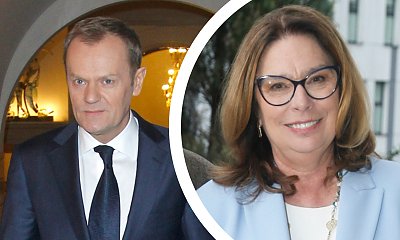 Małgosia od Donka zapozowała na ściance w odważnym komplecie i z eleganckim mężem u boku. Dobrana z nich parka