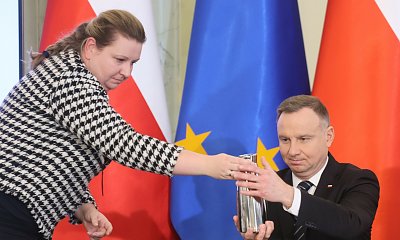 Jest prawą ręką Andrzeja. Złotowłosa Małgosia jest o 11 lat młodsza od Agaty i ma więcej do powiedzenia