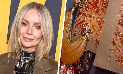 Agnieszka Woźniak-Starak w pozłacanym płaszczu za 13k na czerwonym dywanie. Przepych i blichtr