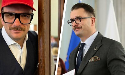 Łukasz włożył okulary i czerwoną czapkę z daszkiem. Sieć zalały memy