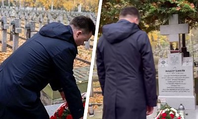 Szymon Gigachad odwiedził groby swoich poprzedników. Zamieścił wzruszające wideo