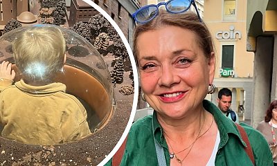 Małgorzata Ostrowska-Królikowska zabrała wnuka do fabryki czekolady. Co za rozkoszne kadry [wideo]