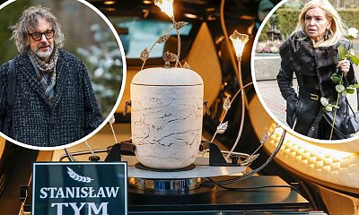 Świecki pogrzeb Stanisława Tyma. Tłum gwiazd pożegnał aktora: Olejnik, Majewski, zakapturzony Wojewódzki